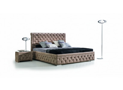 A luxurious Chesterfield bed in an elegant contemporary style