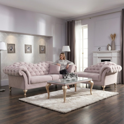 Chesterfield Sofa Set Sofa Upholstery Set Chaise Lounge Classical Style Couch