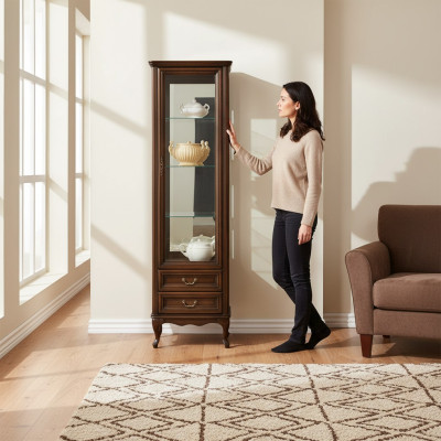 Classic Display Cabinet Italian Furniture Showcase Cabinet Displays New W-1/2