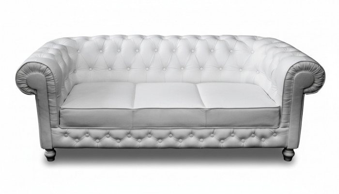 Chesterfield Couch Sofa Set 3-Seater Upholstery Leather Sofas Couches WHITTBY