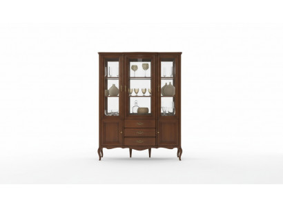 High-quality display cabinet wood glass showcases classic Italian furniture new