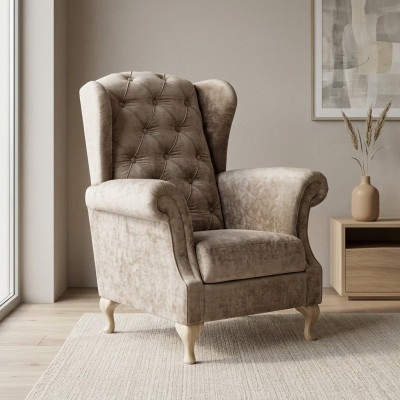 Armchair Couch Sofa Recliner Lounge Upholstery Wing Chair Paris Lux