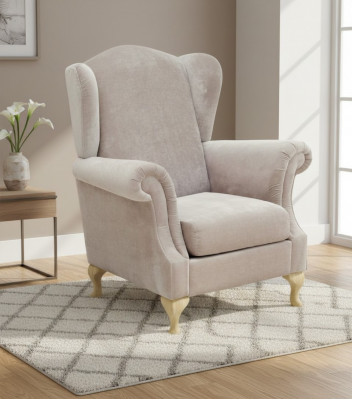 ARMCHAIR COUCH SOFA RECLINER LOUNGE PADDED WING CHAIR PARIS CLASSIC