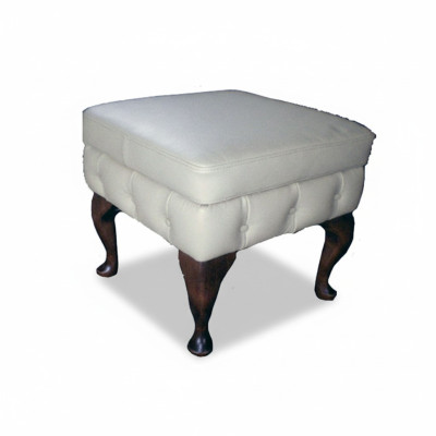 Chesterfield Ottoman Side Stool Ottoman Couch Leather Fabric Textile Seat New
