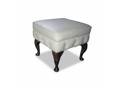 Chesterfield Ottoman Side Stool Ottoman Couch Leather Fabric Textile Seat New