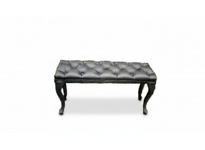 Chesterfield footstool side table ottoman couch leather fabric textile side table