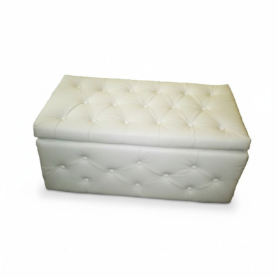 Chesterfield ottoman side stool ottoman couch leather fabric textile CHESTER17