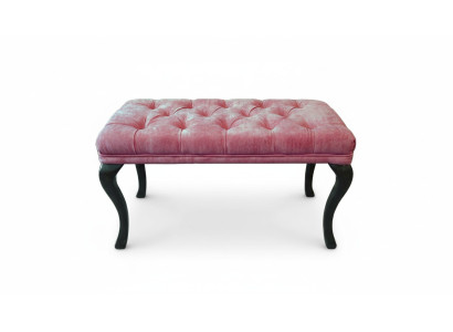 Chesterfield Hocker Side Stool Ottoman Couch Leather Fabric TORBAY II New