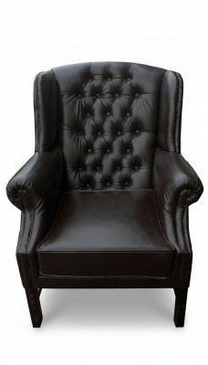 Chesterfield armchair wingback armchair TV chair couch relax leather sofa seat C.15