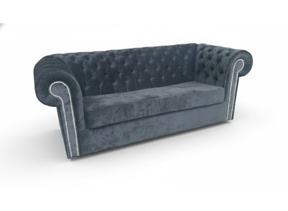 Chesterfield Velvet Fabric Sofa Couch Upholstery 3 Seat Classic Couches New