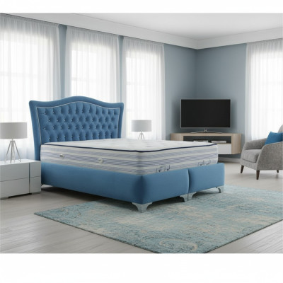 Chesterfield Bed Upholstered Bed Double Bed Beds Big XXL Designer Luxury Bed New