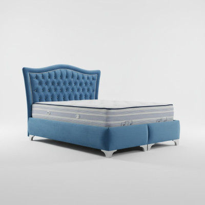 Chesterfield Bed Upholstered Bed Double Bed Beds Big XXL Designer Luxury Bed New