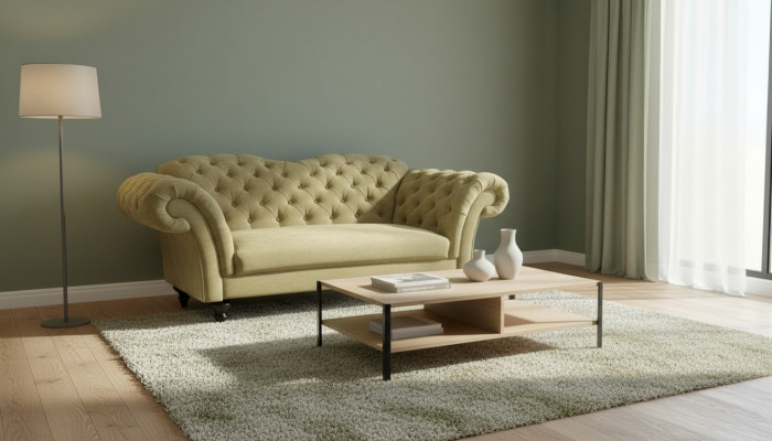 Chesterfield velvet fabric textile sofa couch upholstery 3-seat classic sofas new