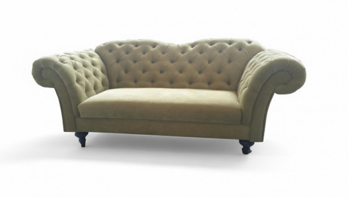 Chesterfield velvet fabric textile sofa couch upholstery 3-seat classic sofas new