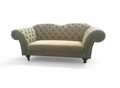 Chesterfield velvet fabric textile sofa couch upholstery 3-seat classic sofas new