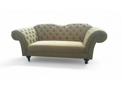 Chesterfield velvet fabric textile sofa couch upholstery 3-seat classic sofas new