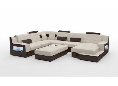 Living landscape corner sofa sofa couch upholstery set leather sofa sofa bed