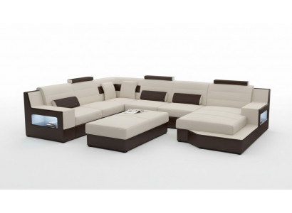 Living landscape corner sofa sofa couch upholstery set leather sofa sofa bed