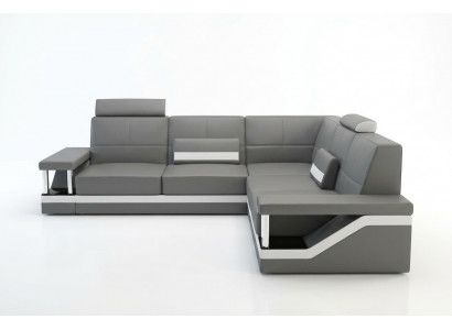 Leather sofa corner couch sofa couch poster corner suite sofas fabric leather suite new