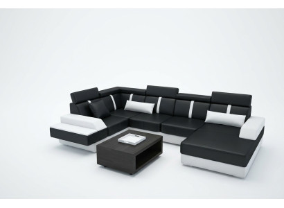 Designer living area corner couch sofa upholstered suite leather sofa sofas new.