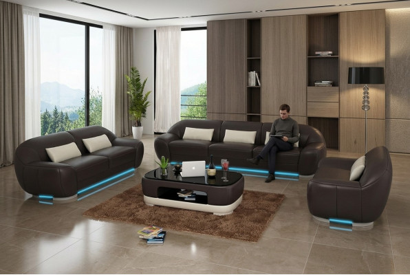 Leather sofa couch sectional corner sofa set design decor modern sofa