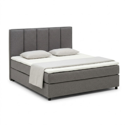 Continental box spring bed beds upholstered high double leather textile bed