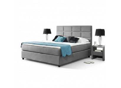 Continental box spring bed beds double leather upholstery high textile bed