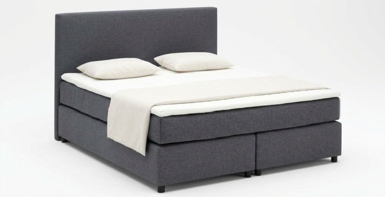 Continental box spring beds upholstered high double leather textile bed