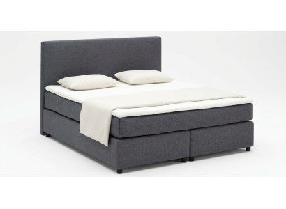 Continental box spring beds upholstered high double leather textile bed
