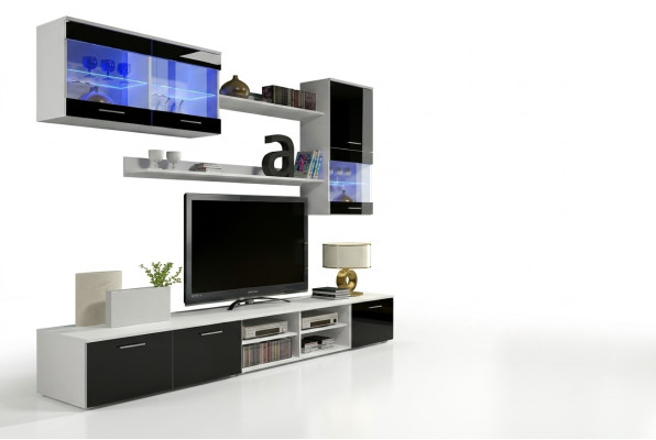 An exquisite wooden TV nightstand in a modern style for your living room