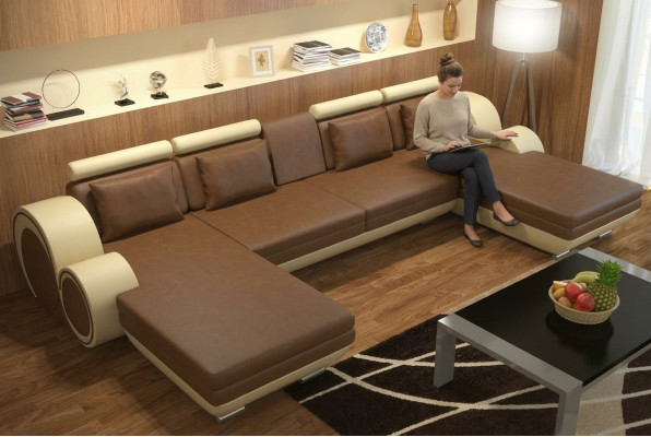 Sectional couch sofa upholstery seating corner corner sectional suite BERLIN