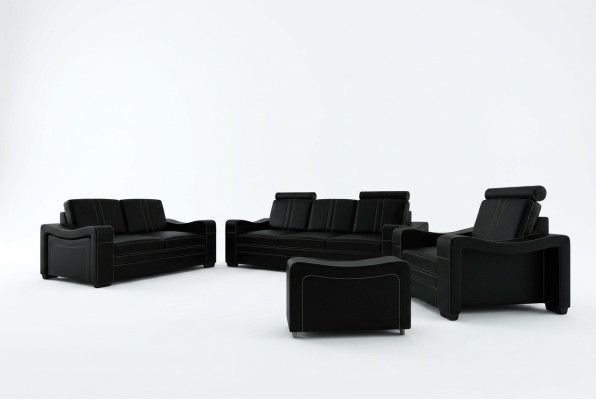 Leather Sofa Design Sofa Living Room Set 3+2+1 Sofa Couch Suite Upholstered Set
