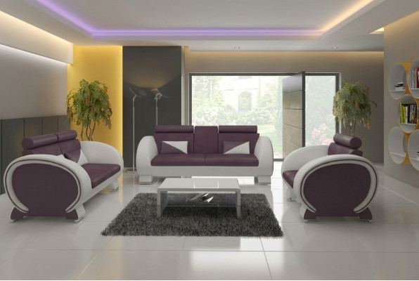 Sofa set 3+2+1 fabric couch design sofa living landscape upholstery set textile
