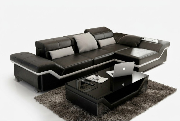 Sectional sofa couch upholstery living landscape leather corner sofas set L shape NYIII