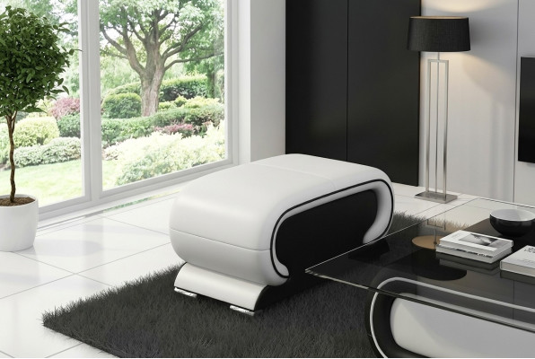 Designer leather ottoman lounge ottoman couch sofa side TV