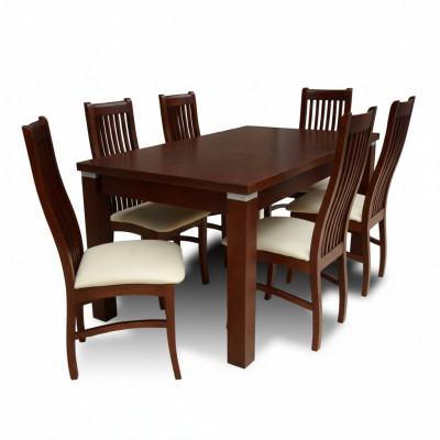 Dining table + 6 chairs for dining room set, dining group, classic table, new