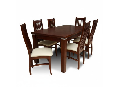 Dining table + 6 chairs for dining room set, dining group, classic table, new