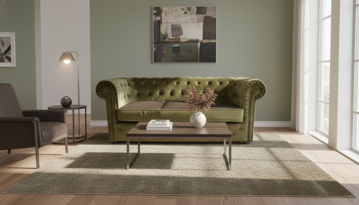 Chesterfield Velvet Textile Sofa Couch Sofa Designer Suite Upholstered Sofas New