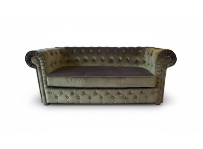Chesterfield Velvet Textile Sofa Couch Sofa Designer Suite Upholstered Sofas New