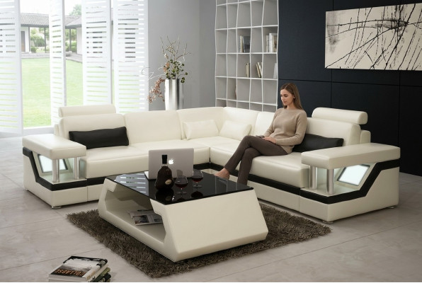 Sectional corner sofa XXL big couch upholstery suite corner sofas U-shaped sofas