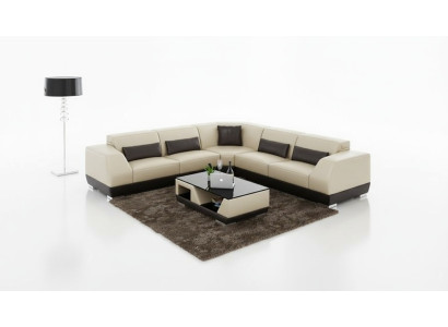 Leather sofa couch living landscape sofa corner sofa corner ensemble modern design