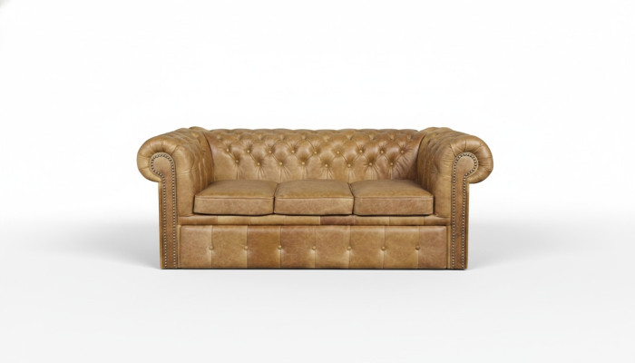 Chesterfield Designer Sofa Couch Upholstery Suite 3-Seater Napoli Sofas Furniture