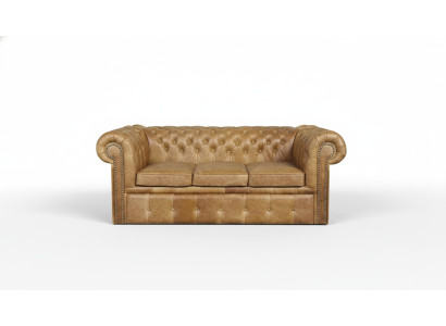 Chesterfield Designer Sofa Couch Upholstery Suite 3-Seater Napoli Sofas Furniture