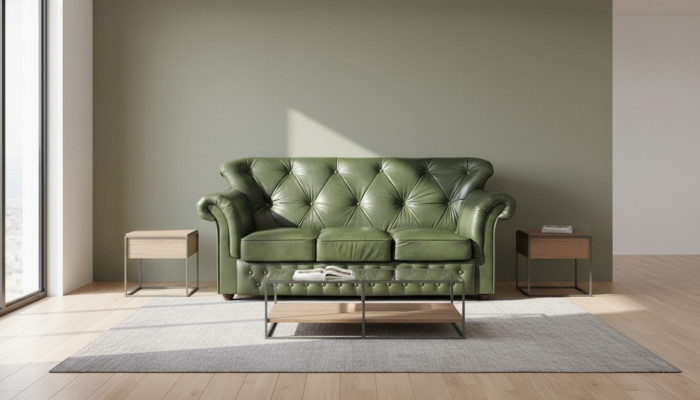 Chesterfield furniture sofa XXL upholstered sofas couch set leather textile fabric new