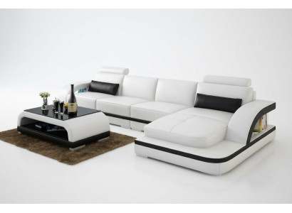 Leather sofa couch living landscape corner sofa corner suite design modern sofa G8011C