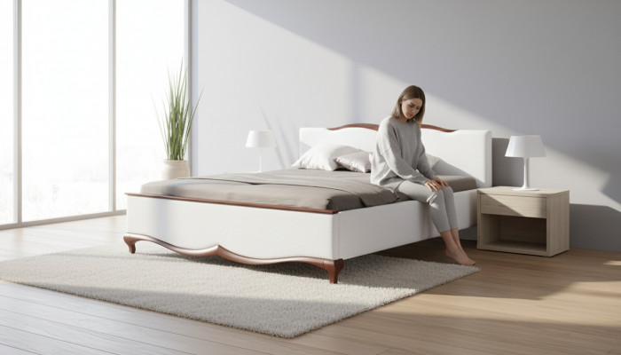 Chesterfield Bed Textile Fabric Beds Marriage Double Bed Upholstered Bedroom
