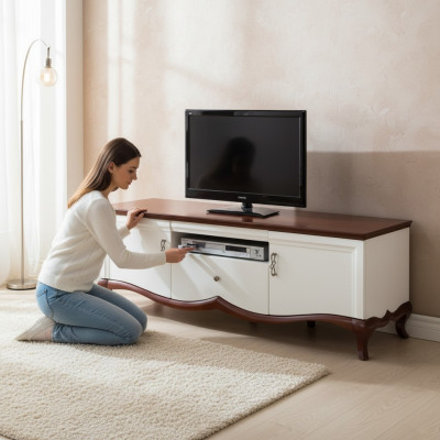 Solid Wood Handmade Classic TV Stand RTV Cabinet MI-RTVD