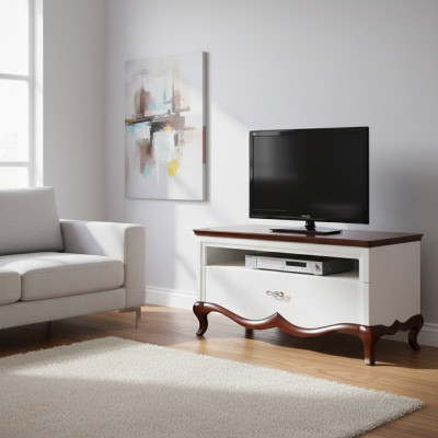 Massive wood handmade classic base RTV TV cabinet MI-RTVA