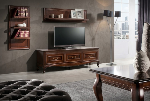 Complete Living Room Classic Coffee Table Shelf RTV Table Shelf Dresser - Verona