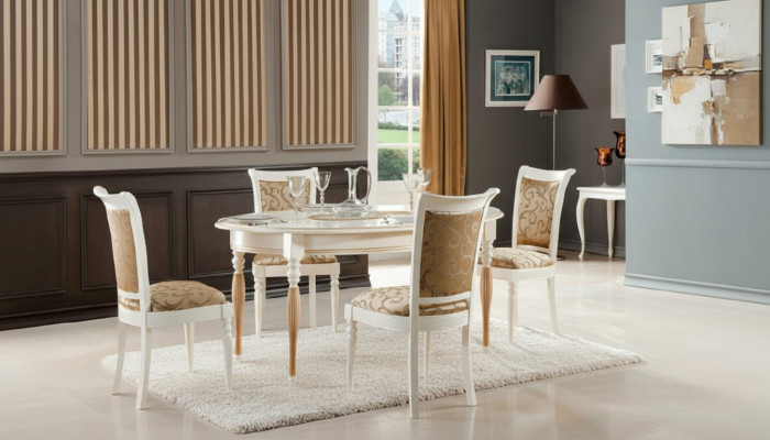 Dining room chair set dining group table solid wood real wood 4 chairs with table new